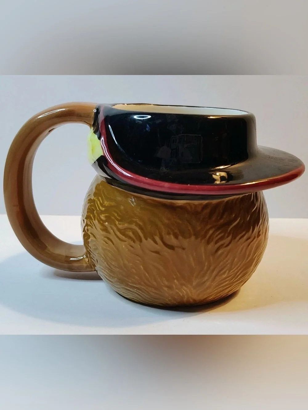 Vintage 2004 DreamWorks Shrek 2 Puss in Boots 3D Sculpted Ceramic Mug Cup